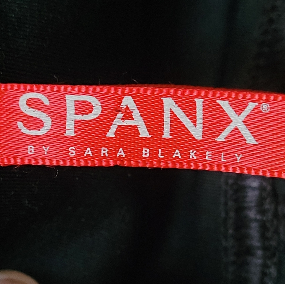 SPANX Faux Leather Moto Leggings Black High Rise Skinny Pants XS NWOT - Picture 8 of 10